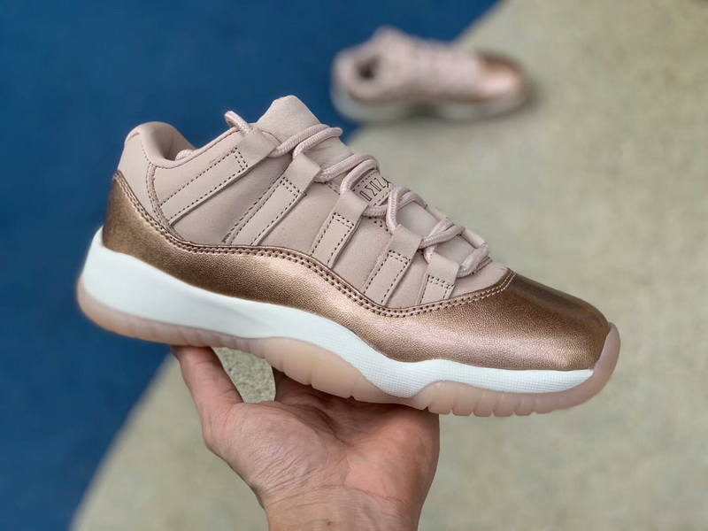 Authentic Air JORDAN 11 Low Rose Gold women